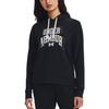 Under Armour Lettered Pullover Hoodie Long Sleeve Sweatshirt Women Sweatshirt Black 1379610-001