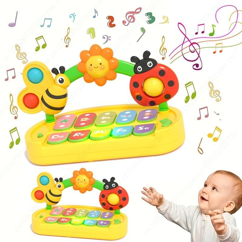 Baby Colorful Insect Musical Instrument - Baby Early Education Smart Electronic Piano Toy for Boys and Girls