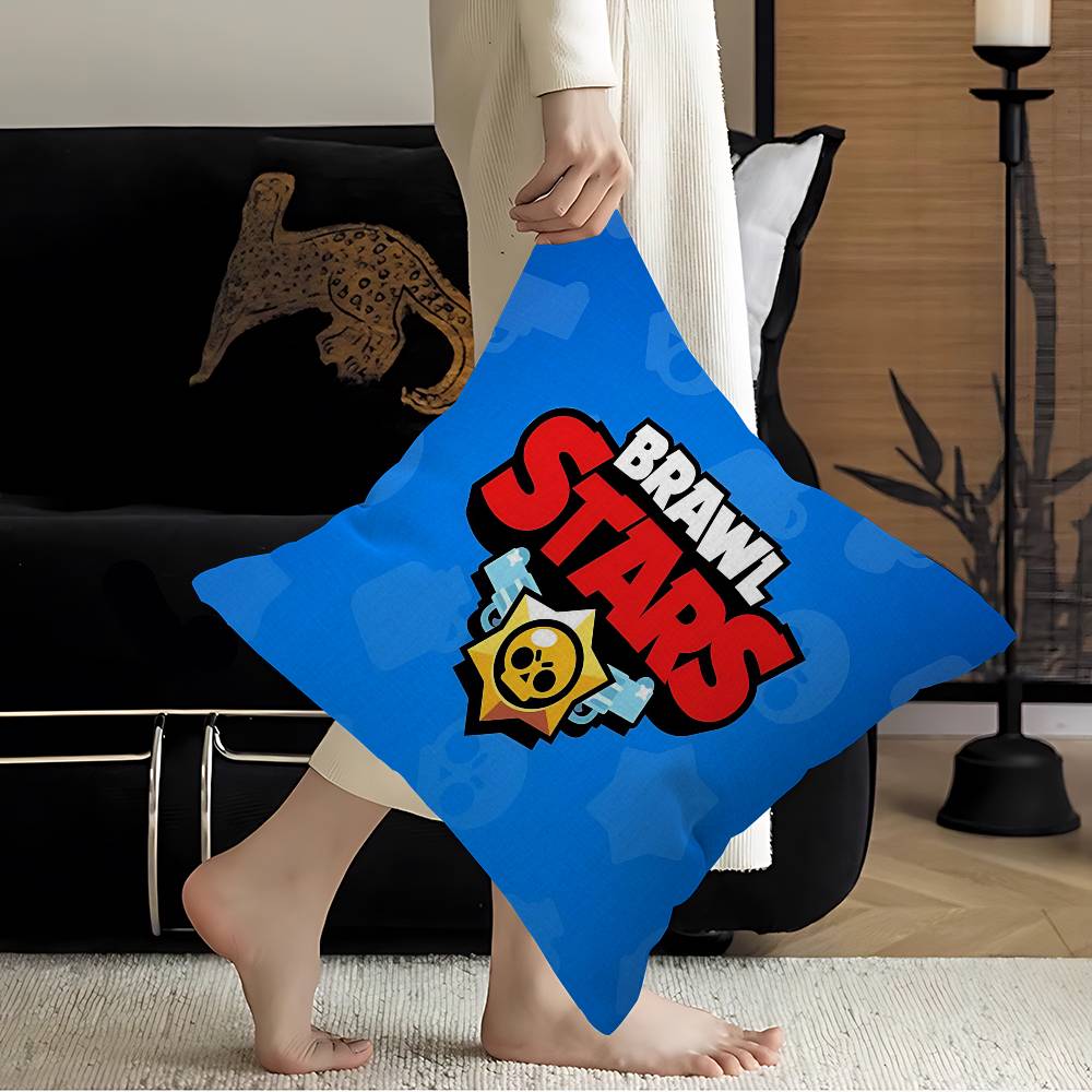 Strategy Game B-BRAWL STARS Pillow Cushion Cover Pillowcase Living Room Sofa Home Decor Customized