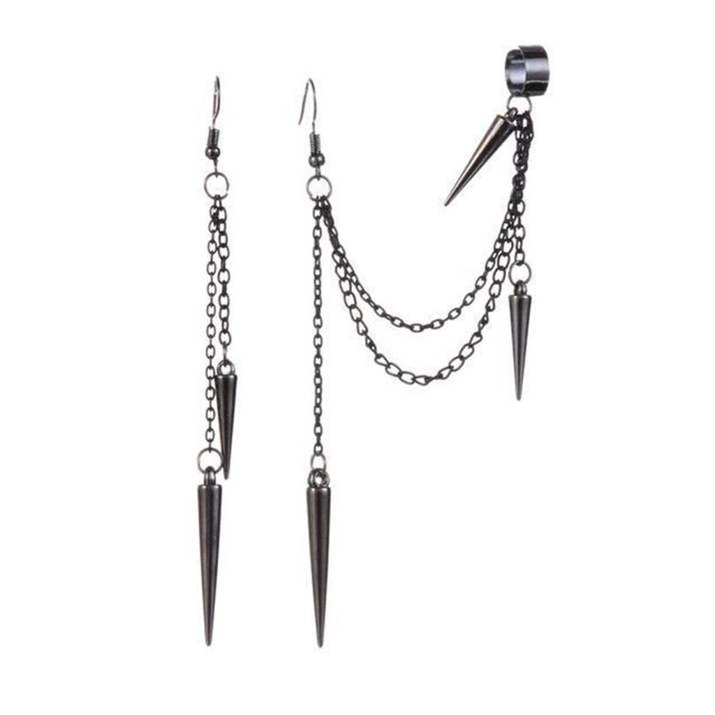 Rivet With Irregular Length Earrings Alloy Drop Earrings Accessory For Women And Men Daily Or Party Occasions