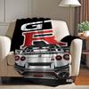 Fashion Print G GTR Blanket For Sofa Office Bed Plane Travel Sleep Read Relax Camping Soft And Warm