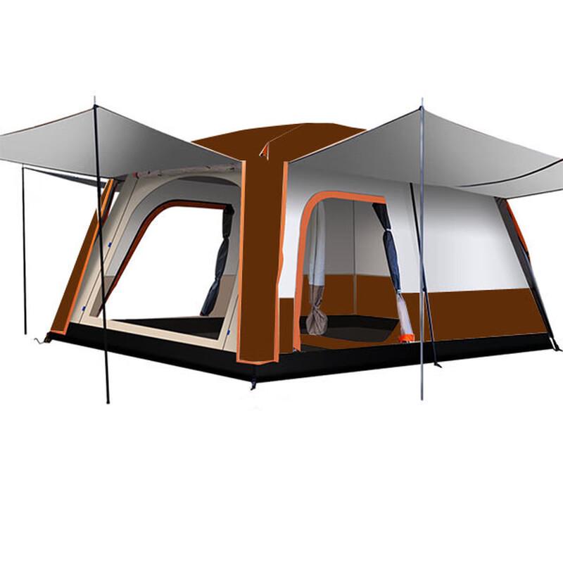 OEING Portable Outdoor Camping Tent - Two Rooms & One Hall Large