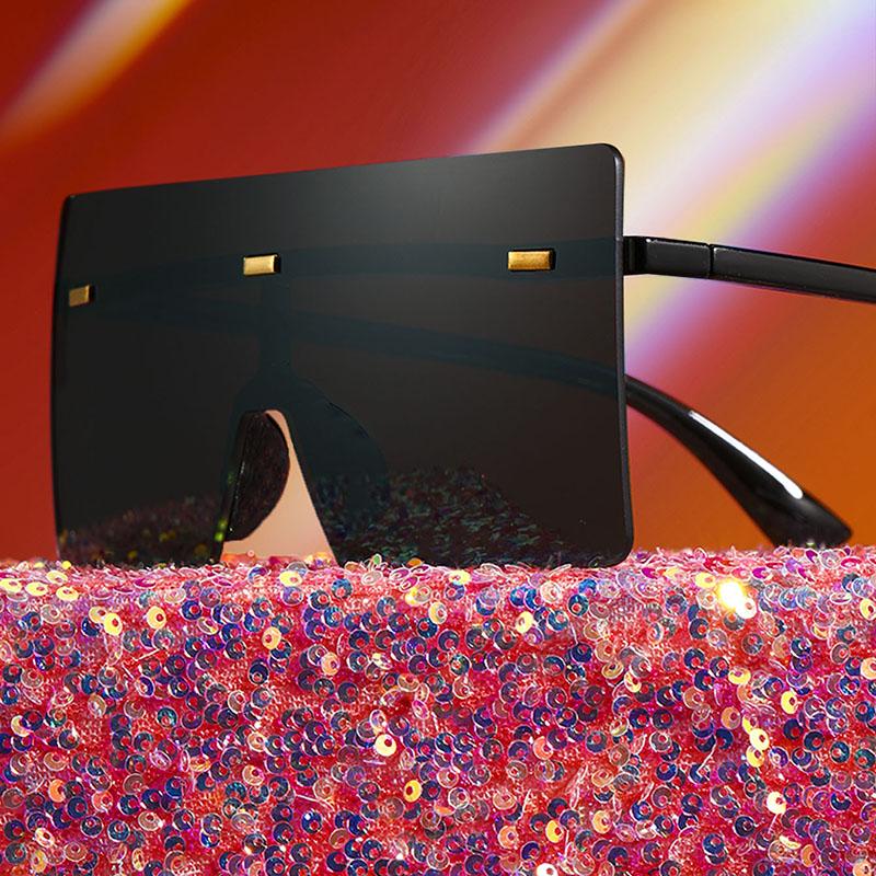 

Мужские модные гламурные очки без оправы, личностные уличные женские солнцезащитные очки