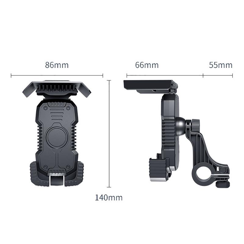 Bicycle Phone Holder Motorcycle Bike Handlebar Rear-View Mirror Phone Case For Iphone Android Bike Motorbike Phone Stand Mount