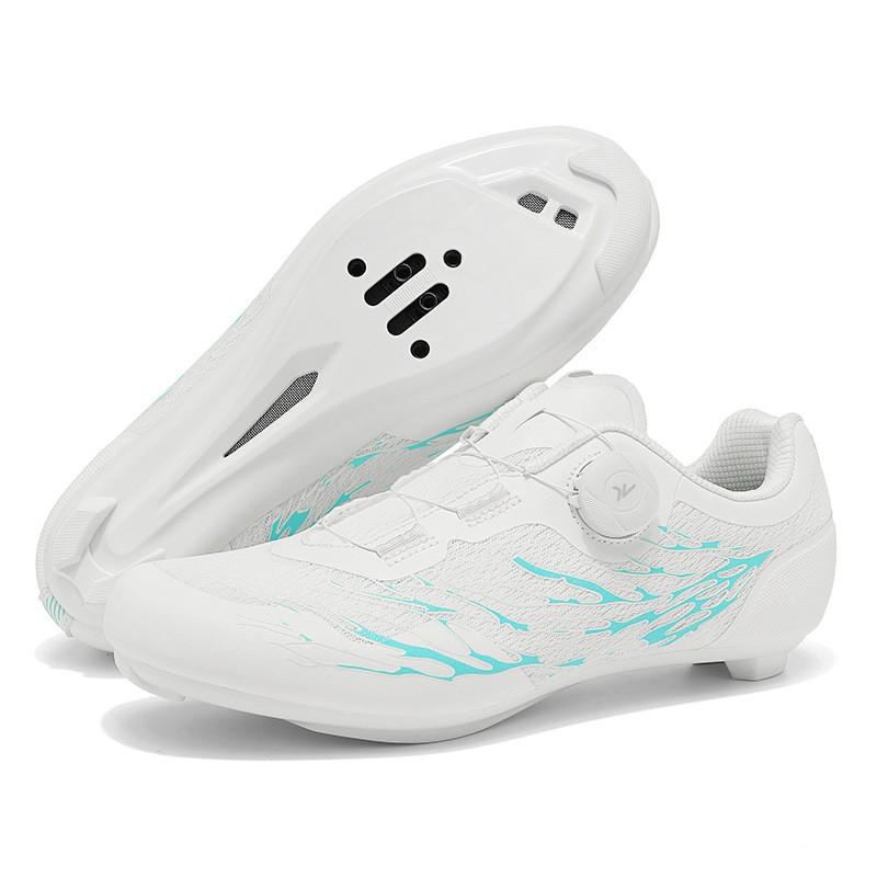 Breathable Mesh Cycling Shoes Road MTB Bike Riding Non-Spine Locking Hard Sole Unisex