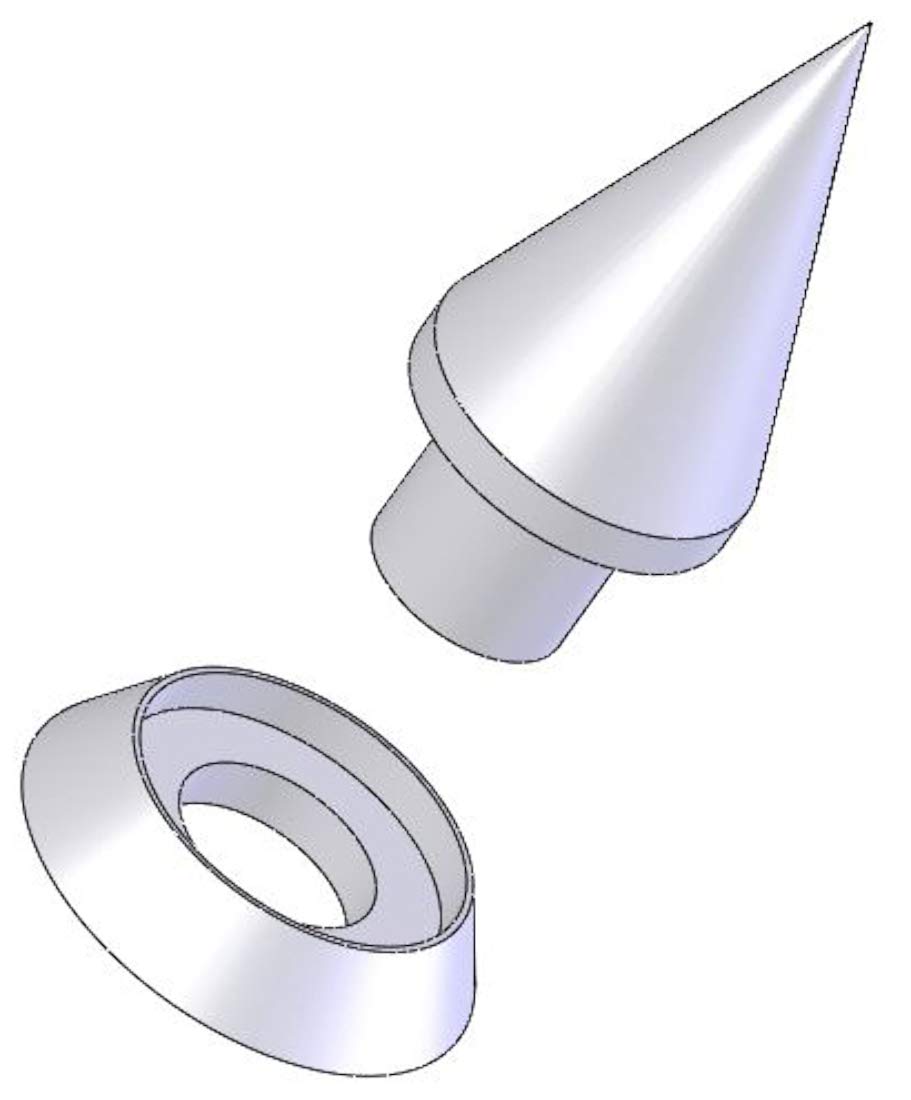 

Adlers Nest Armor Spike ST Type Small Plastic Model Parts 3-Pack ANE-0238