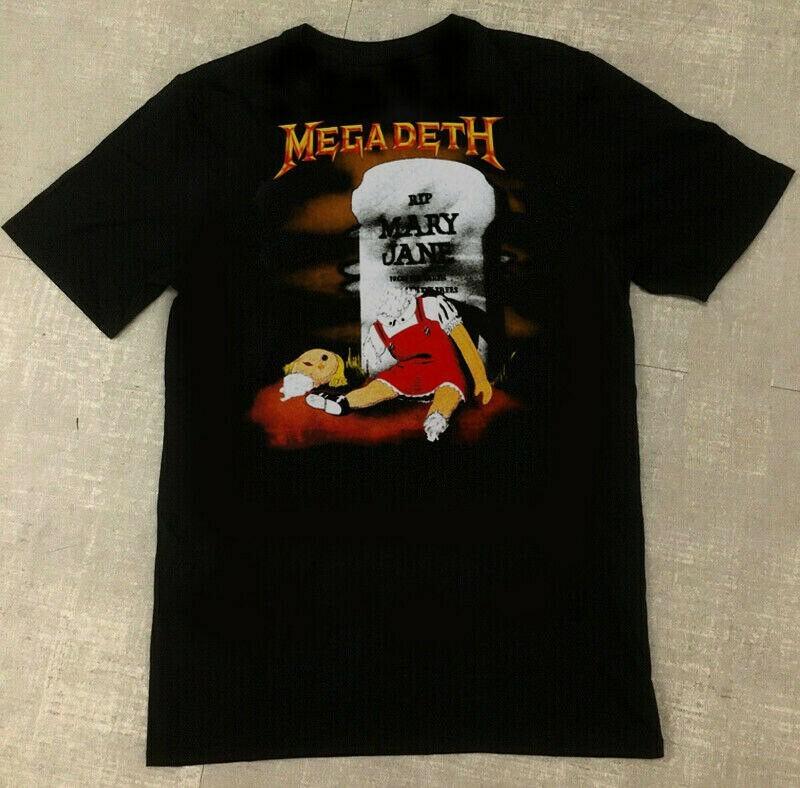 

Vintage MEGADETH Mary Jane Black Men S-234XL T-shirt F002 Unisex T-Shirt S