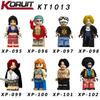 Figure KT1013 One Piece Luffy Zoro Blocchi da Costruzione Giocattolo, Modello da Collezione Personaggio Anime Regalo per Bambini