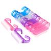 10pcs Plastic Nail Cleaning Brush Nail Dust Soft Remover For Nail Care Small Angle Mix Color Manicure Pedicure Nail Salon Tools