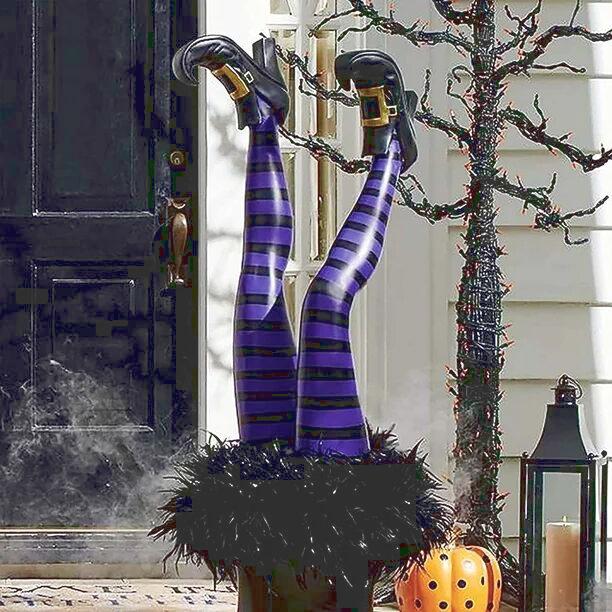 

Украшения Ноги ведьмы, Ноги злой ведьмы, Полосатые ноги ведьмы Декор кольев во дворе, Реквизит для протезов ног ведьмы, Декор на Хэллоуин для внутреннего декора