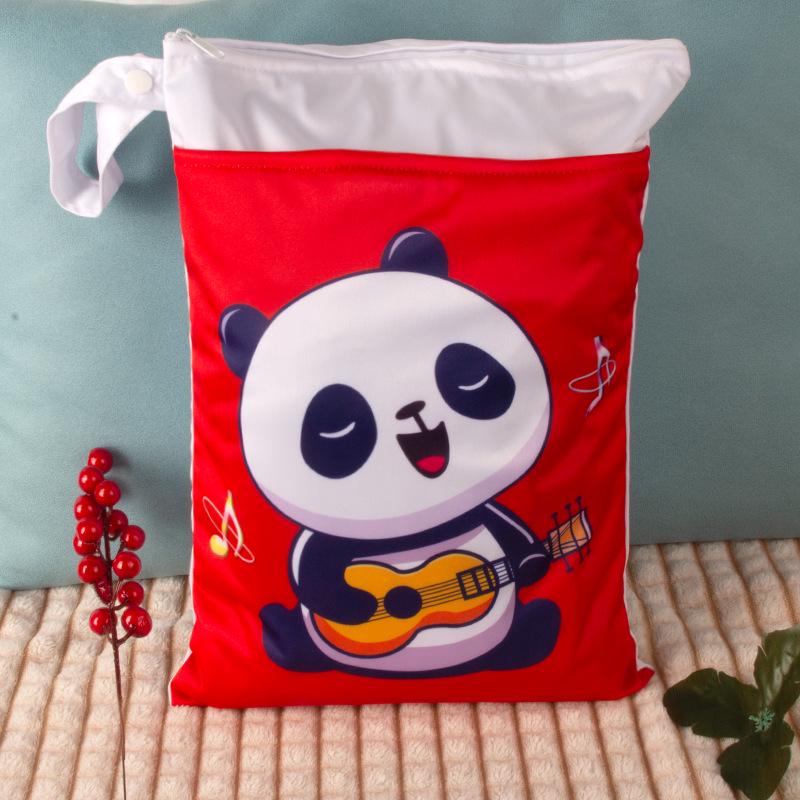 Cartoon Cute Waterproof Wet/Dry Separation Storage Bag (25x35cm) for Travel and Clothing