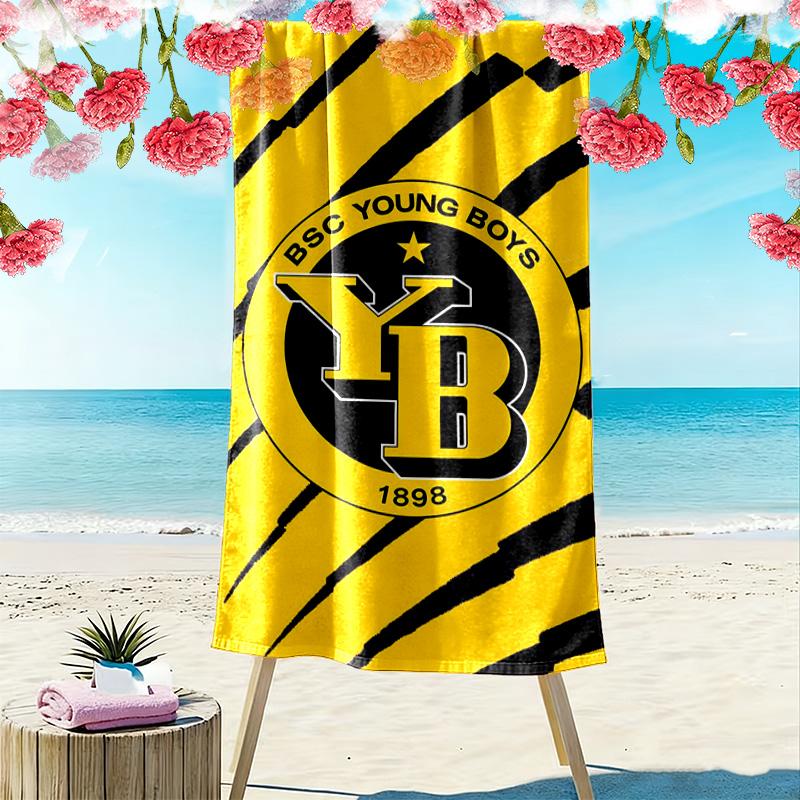 BSC Young Boys Print Beach Towel, Large Soft Quick Dry Towel for Beach Camping Swimming