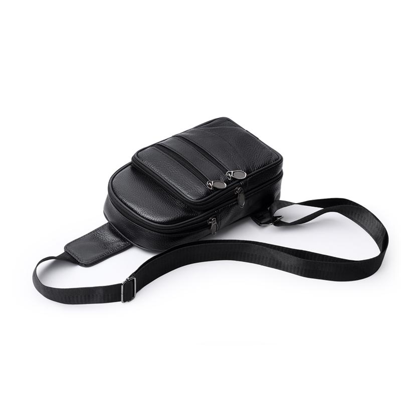 PU Chest Bag Multifunctional Men's Mobile Phone Shoulder Bag Outdoor Crossbody Bag
