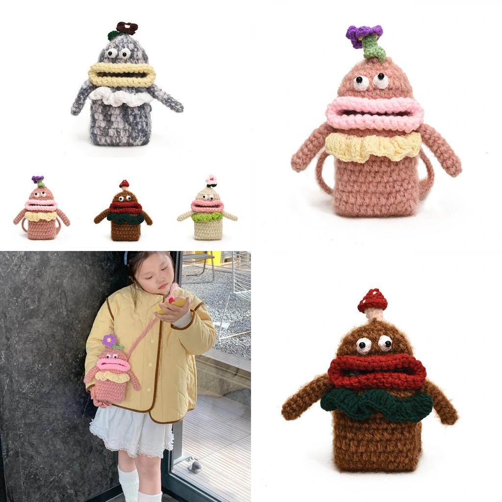 Charming And Whimsical Children's Shoulder Bag With Breathable Crochet Material For Everyday Use