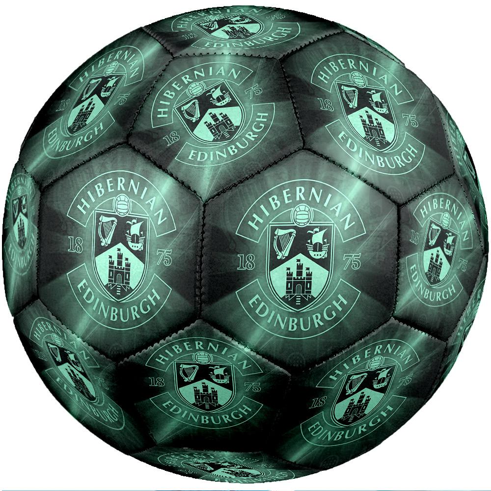 Hibernian FC Size 5 Standard Football Durable Training Match Soccer Ball for Adult Outdoor Sports