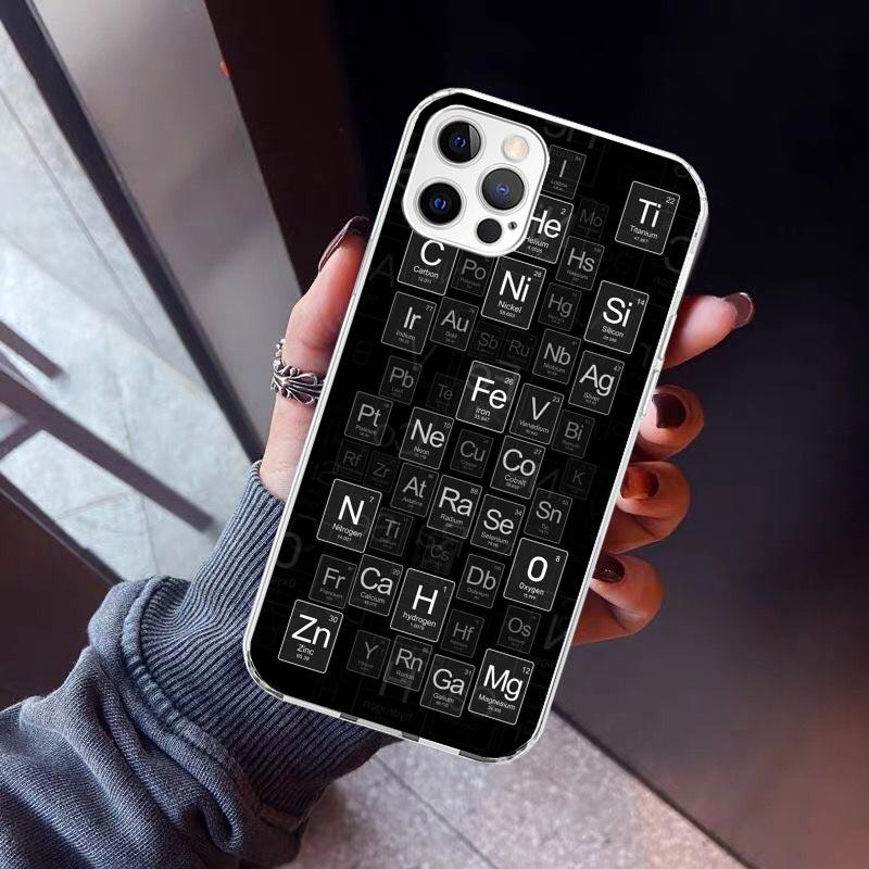 Physics Chemical Mathematics Phone Case For iPhone 17 Air 11 13 Mini 14 15 Plus 16 12 Pro Max 16E SE 7 8 Pattern Soft TPU Back C