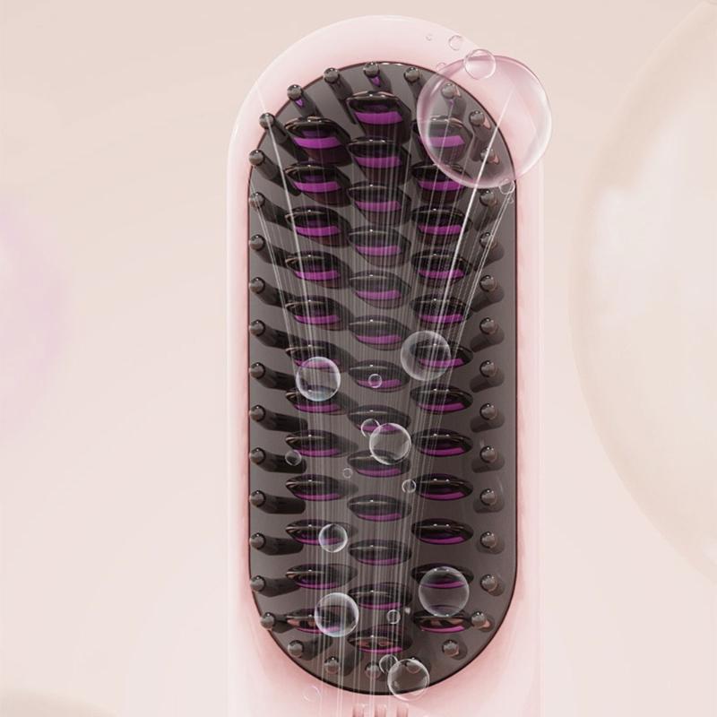 Double Purpose Hair Styler Brush USB Charging Hair Straightener 3600mAh Battery Ideal for Travel Efficient Styling