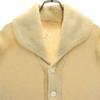 20s 30s Vintage Lettered Long sleeve Shawl collar Cowichan knit cardigan Men's Used