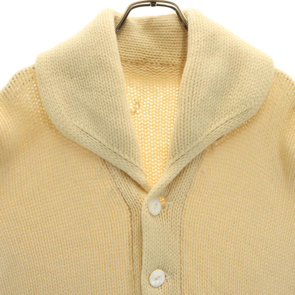 20s 30s Vintage Lettered Long Sleeve Shawl Collar Cowichan Knit Cardigan Men's Used