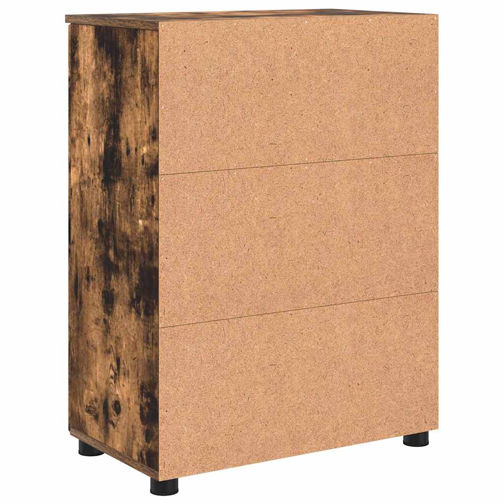 Bathroom Cabinet with Door Smoked Oak 60 x 35 x 80 cm