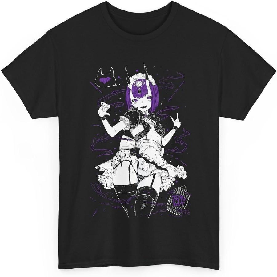 Anime Fate Grand Order Shuten Douji T Shirt Merch Casual Short Sleeved T Shirt Unisex Tee