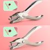 Single Hole Puncher Loose Leaf Binder Rings Small Metal Office Book Rings Single Hole Puncher for Index Cards Scrapbooks