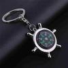 1Pcs Unisex Fashion Compass Metal Car Keyring Keychain Key Chain Ring Keyfob