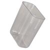 Adhesive Storage Bin Transparent Plastic Wall Mounted Floating Storage Holder Desk Organizer for
