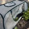 Collapsible Plant Greenhouse Plants Pop-Up Mesh Cover with Side Window Planter Box Protector Cage for Vegetable Rows Seedlings