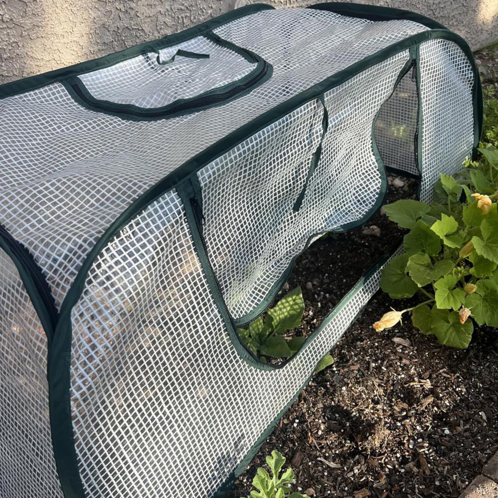 Sunlight-permeable Plant Protector Cage Plant Greenhouse with Sturdy Frame Pop-up Mesh Plant for Raised for Seedlings for Garden