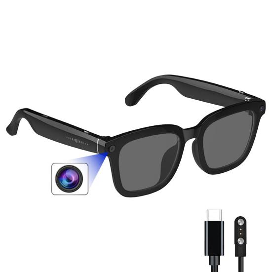 Chytré brýle s AI kamerou 1080P Nahrávání videa Pořizování fotografií Překlad v reálném čase Brýle