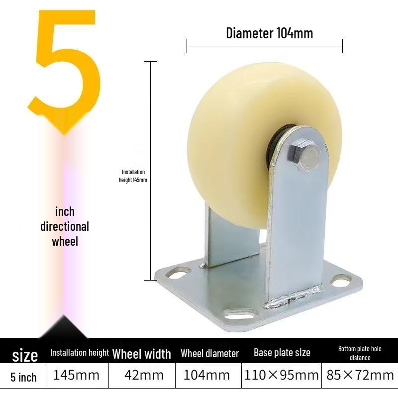 Swivel Caster Wheels: 3-8 Inch Nylon, Light/Heavy Duty, Fixed/Brake Options, Load-Bearing Trolley Casters