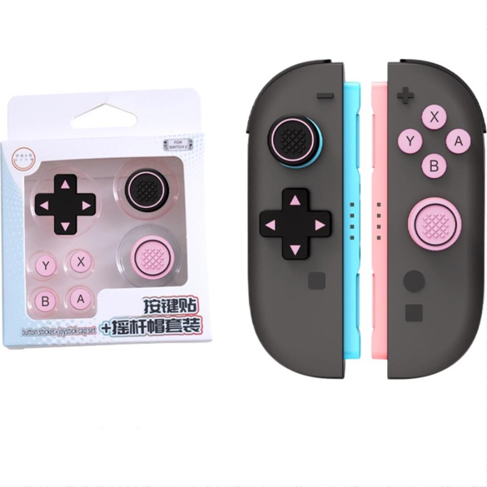 Silicone Key Sticker Skin Thumb Grip Caps For Switch 2 D-pad Button Protective Stickers For NS2 Soft Joystick Covers Accessory