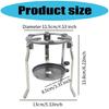 Sturdy Cast Aluminum Adjustable Tripod Stand Portable for Scientific Research Featuring Stable Base and Tray