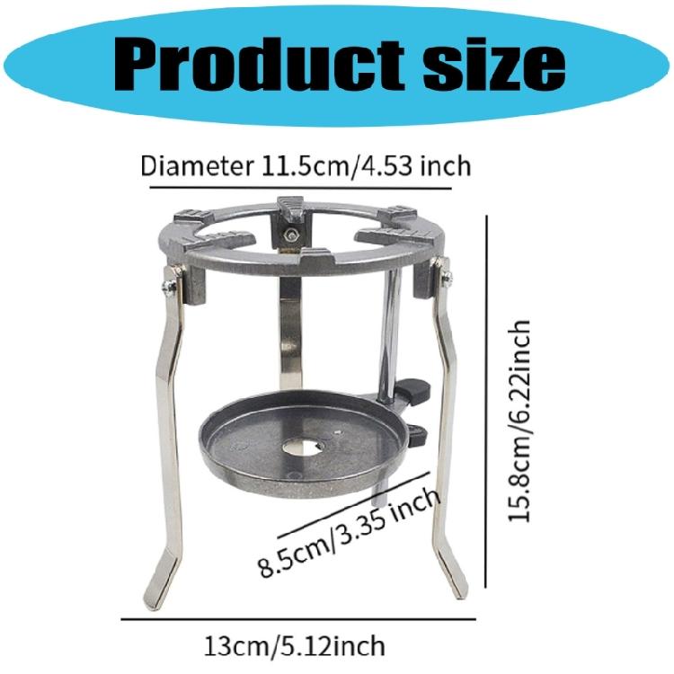 Sturdy Cast Aluminum Adjustable Tripod Stand Portable for Scientific Research Featuring Stable Base and Tray