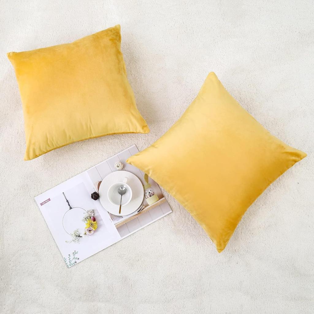 Solid Color Pillowcase Customized Size Dutch Velvet 30x50cm 40/45/50/55/60cm Bed Sofa Cushion Cover Car Hallowee Home Decoration