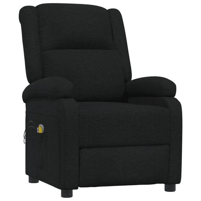 VidaXL Fauteuil électrique de massage Noir Tissu 3098361