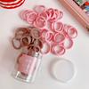 50Pcs Women Hair Ties Vibrant Color High Elasticity Hair Bands No Damage Strong Hold Ponytail Holder Versatile Hair Accessories