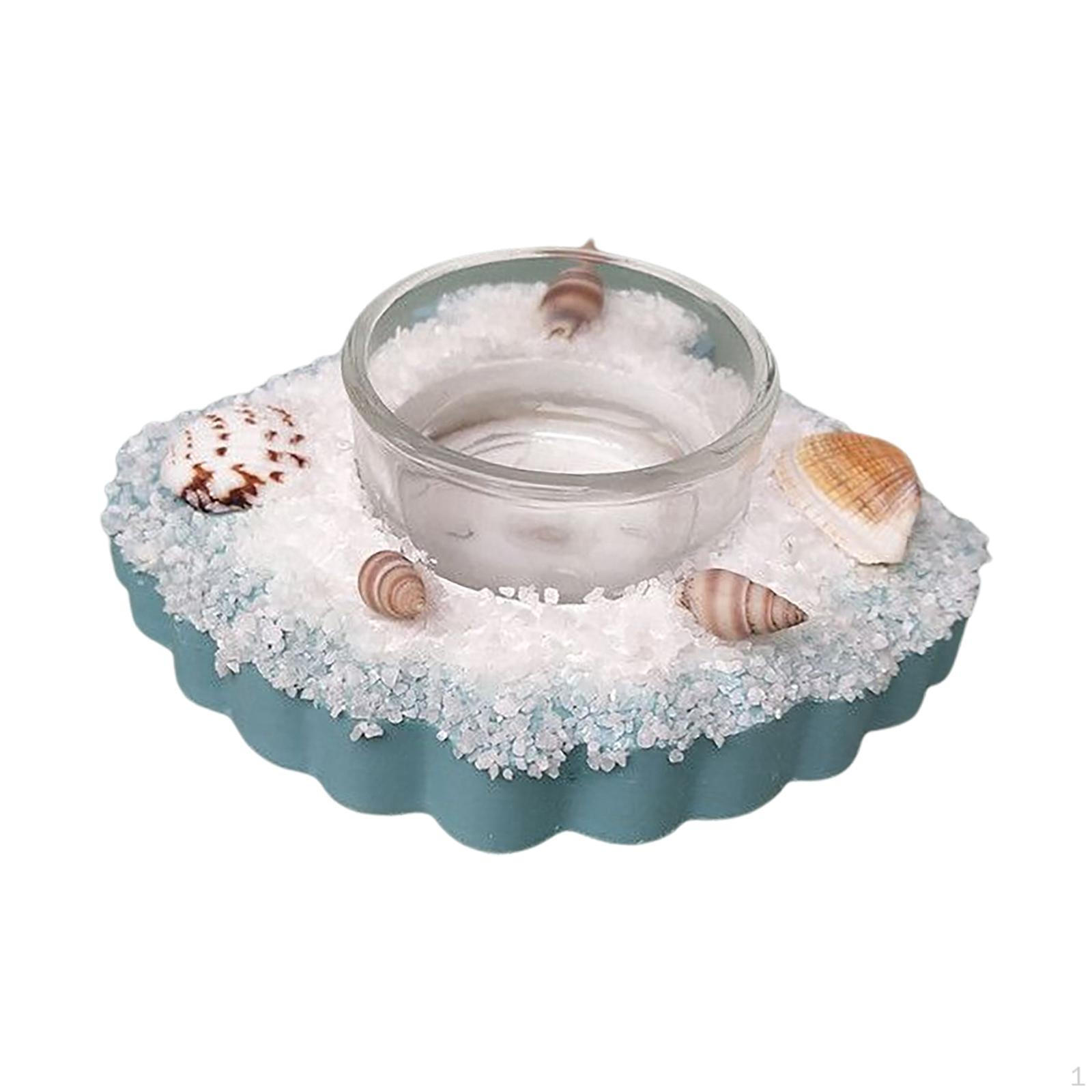 Candle Holder Candlestick Cup Statue Tealight for Tabletop Party Decoration Shell
