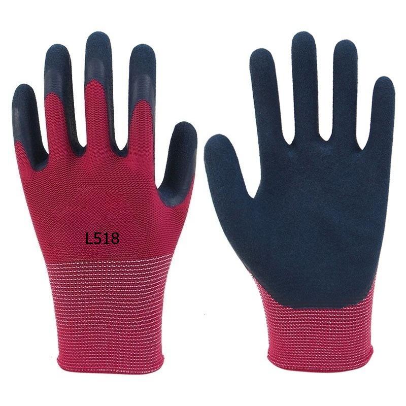 

12pcs Anti Slip and Wear-resistant Latex Frosted Gloves Labor Protection Gloves for Site Handling Vehicle Repair and Maintenance