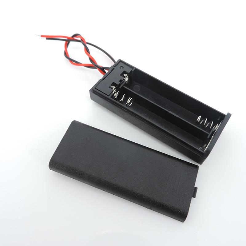 2 3 4 Slots Ports AA Größe Power Batterie Aufbewahrungskoffer Box Halter Kabel schwarz für DIY Reparaturwerkzeuge