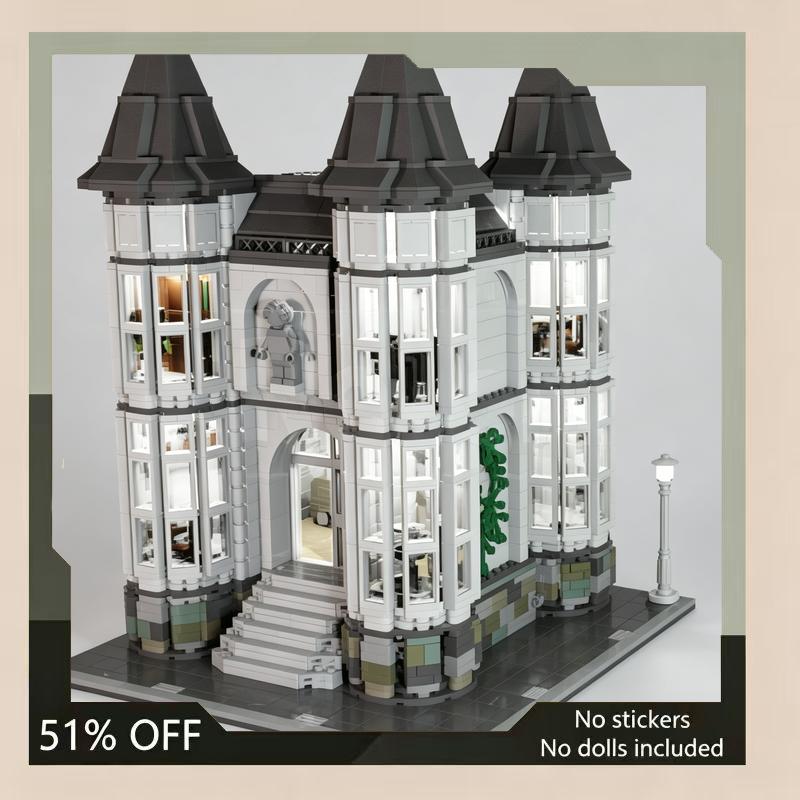 2979PCS Modular Villa MOC Building Blocks Architecture DIY Assembly Creative Toy Collection Display Educational Gift