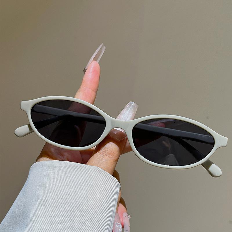 Retro Fashion Oval Small Frame Sunglasses Women'S Street Sunglasses Personalized Trendy Sunglasses
