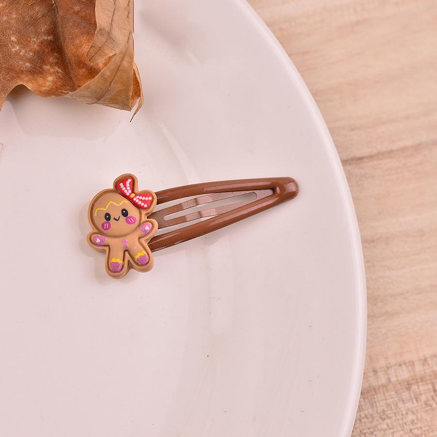 Vánoční kreslená sponka do vlasů Sněhulák - Roztomilý sváteční doplněk pro děti, vhodný pro miminka