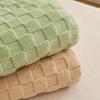 Flannel Waffle Air Conditioning Sofa Blanket - Coral Fleece Throw Gift