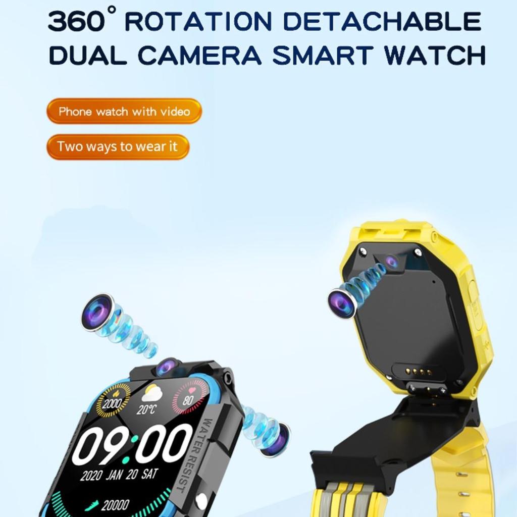 Rainbuvvy GS35 Quad Core 1.83inches Screen 1GB+8GB LTE 4G 2MP Dual Rear Camera Android OS Smart Watch Antenna Touch Panel WIFI Smart Watch