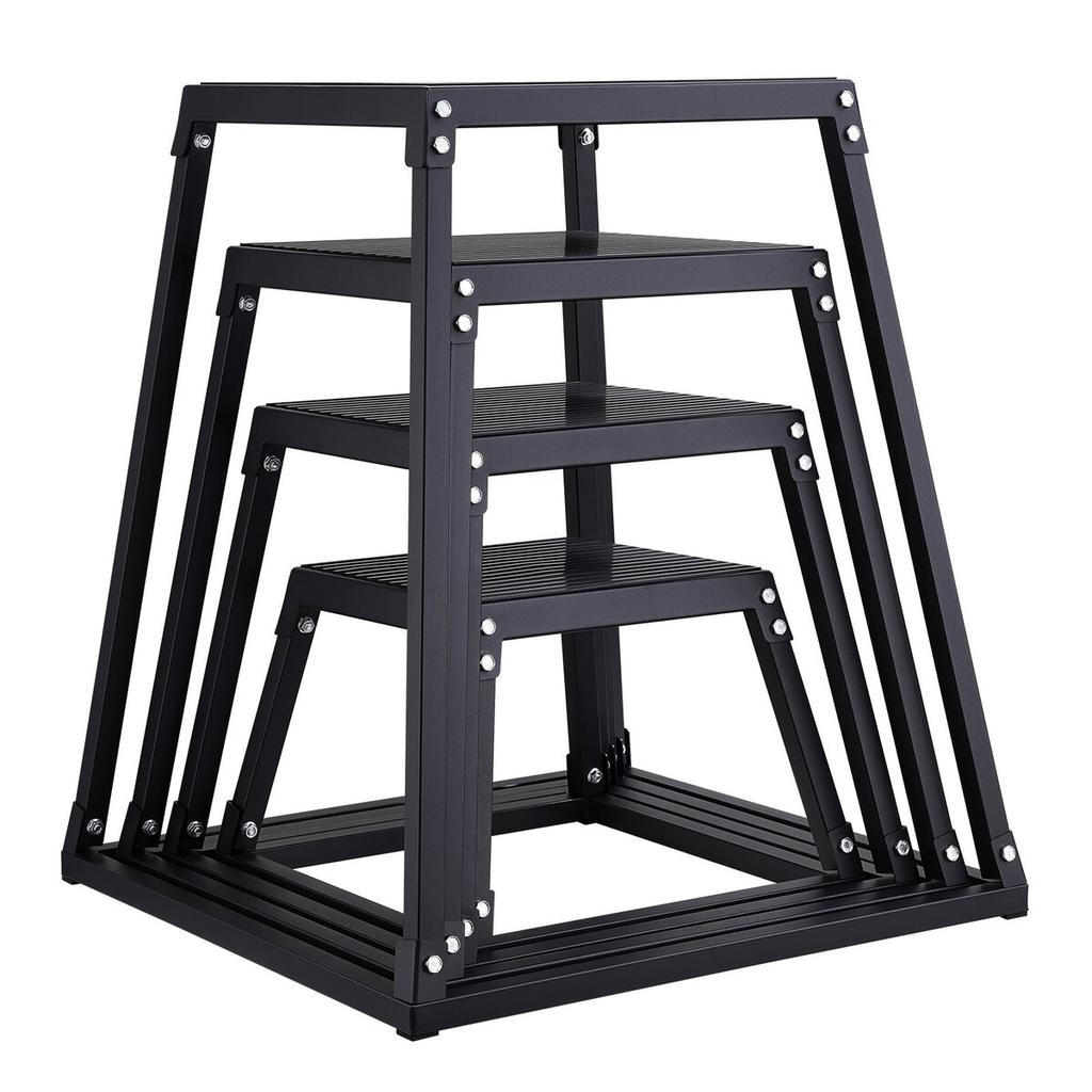 Plyometric Jump Boxes, 12/18/24/30 Inch Plyo Box, Platform and Jumping Agility Box, Anti-Slip Fitness Exercise Step Up Box Set for Home Gym Training,