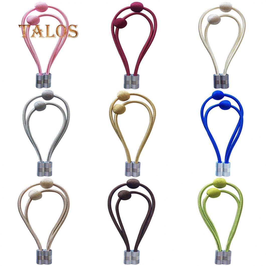 

Fashion Magnetic Rope Tieback Home Living Room Curtain Holder Buckle Clip Decor Decoration