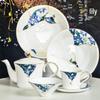 Elegant Bone China Coffee Cup & Saucer Set for Afternoon Tea - Exquisite Ceramic Bowls, Dishes, Plates In a Gift Box for Home Use.