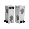 1Pc New Pillar Fixing Clamp Steel Pipe Fixing Bracket Same/Different Diameter Fastening Cross Clip Vertical Fixed Diameter